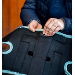 Horseware Ice-Vibe kniebeschermers Zwart / aqua