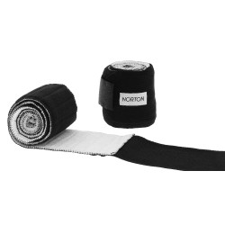 Elastische werkbandages met onderbandages Hippotonic Zwart