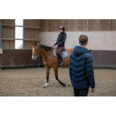 Heren donsjas Equithème Michael Marineblauw