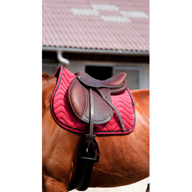 Tapis de selle Equithème Glossy Framboise Rouge