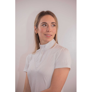 Polo de concours Pénélope Las Honey manches courtes Blanc