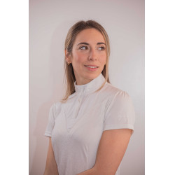 Wedstrijdpolo Pénélope Las Honey korte mouwen Wit Wedstrijdpolo Pénélope Las Honey korte mouwen Wit