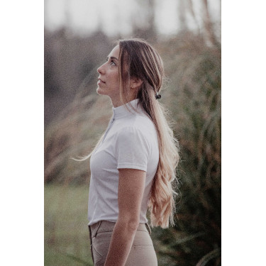 Wedstrijdpolo Pénélope Las Honey korte mouwen Wit Wedstrijdpolo Pénélope Las Honey korte mouwen Wit