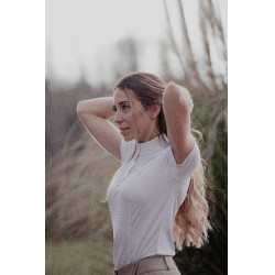 Polo de concours Pénélope Las Honey manches courtes Blanc