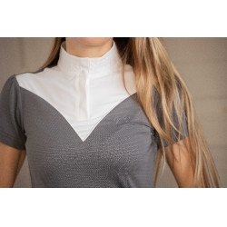 Polo de concours Pénélope Las Honey manches courtes Anthracite Gris