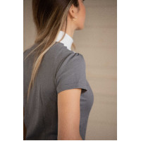 Polo de concours Pénélope Las Honey manches courtes Anthracite Gris Polo de concours Pénélope Las Honey manches courtes Anthracite Gris