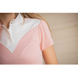 Wedstrijdpolo Pénélope Las Honey korte mouwen Roze Wedstrijdpolo Pénélope Las Honey korte mouwen Roze
