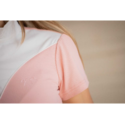 Wedstrijdpolo Pénélope Las Honey korte mouwen Roze Wedstrijdpolo Pénélope Las Honey korte mouwen Roze