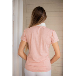 Wedstrijdpolo Pénélope Las Honey korte mouwen Roze Wedstrijdpolo Pénélope Las Honey korte mouwen Roze