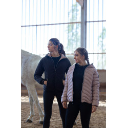 Pull-on Equithème Flora siliconen zitvlak Zwart