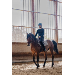 Pull-on Equithème Flora siliconen zitvlak Zwart