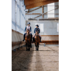 Pull-on Equithème Flora siliconen zitvlak Zwart