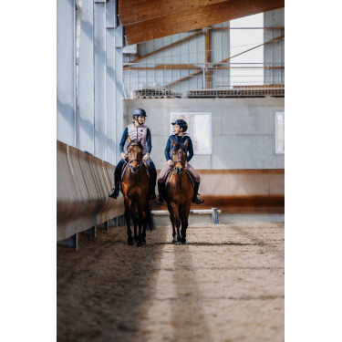 Pull-on Equithème Flora siliconen zitvlak Zwart