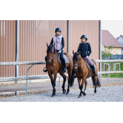 Pull-on Equithème Flora siliconen zitvlak Zwart