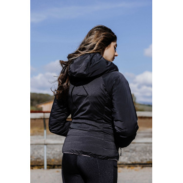 Pull-on Equithème Flora siliconen zitvlak Zwart