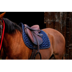 Zadeldek Equithème Brocart Marine Marineblauw