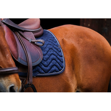 Zadeldek Equithème Brocart Marine Marineblauw