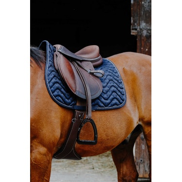 Zadeldek Equithème Brocart Marine Marineblauw