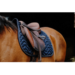 Zadeldek Equithème Brocart Marine Marineblauw