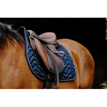 Zadeldek Equithème Brocart Marine Marineblauw