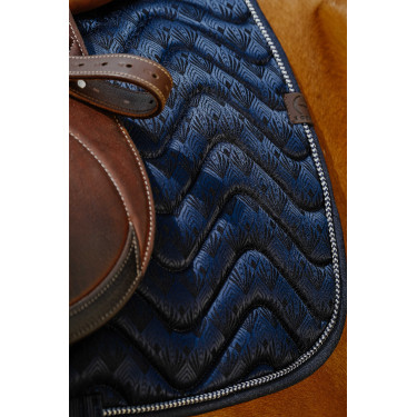 Zadeldek Equithème Brocart Marine Marineblauw