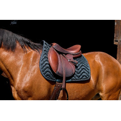 Tapis de selle Equithème Brocart Vert foncé Tapis de selle Equithème Brocart Vert foncé