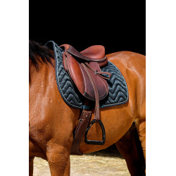 Tapis de selle Equithème Brocart Vert foncé Tapis de selle Equithème Brocart Vert foncé