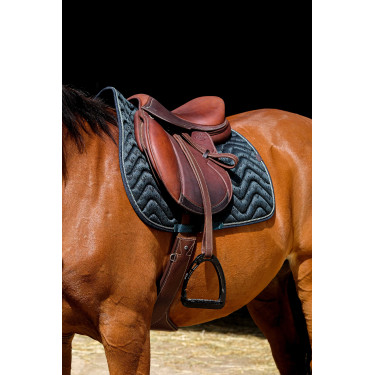 Tapis de selle Equithème Brocart Vert foncé Tapis de selle Equithème Brocart Vert foncé