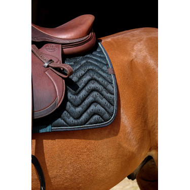 Tapis de selle Equithème Brocart Vert foncé Tapis de selle Equithème Brocart Vert foncé