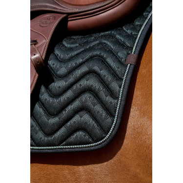 Tapis de selle Equithème Brocart Vert foncé Tapis de selle Equithème Brocart Vert foncé