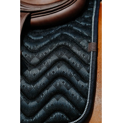 Tapis de selle Equithème Brocart Vert foncé Tapis de selle Equithème Brocart Vert foncé