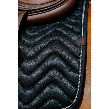 Tapis de selle Equithème Brocart Vert foncé Tapis de selle Equithème Brocart Vert foncé