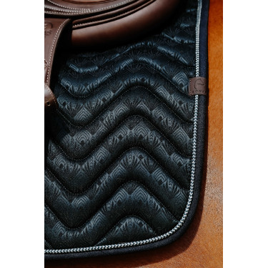Tapis de selle Equithème Brocart Vert foncé Tapis de selle Equithème Brocart Vert foncé