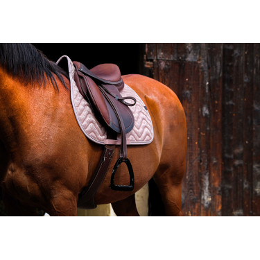 Tapis de selle Equithème Brocart Rose Tapis de selle Equithème Brocart Rose