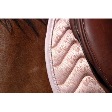Tapis de selle Equithème Brocart Rose Tapis de selle Equithème Brocart Rose