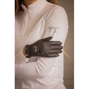 Gants d'équitation Pénélope Lyoni Noir