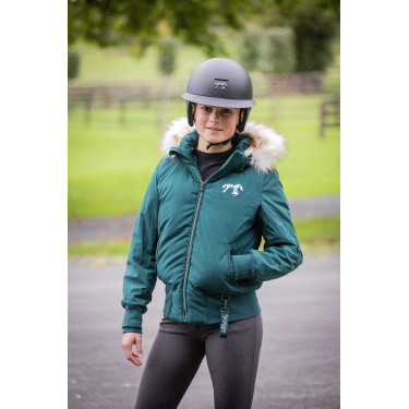 Casque Pénélope visière longue Noir mat