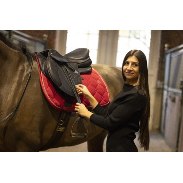 Tapis de selle Lami-Cell Luxin Rouge
