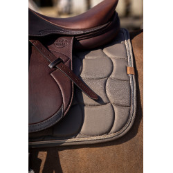 Tapis de selle Equithème Shiny Marron clair
