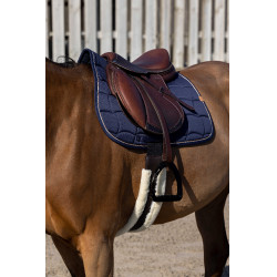 Zadeldekje Equithème Shiny Marineblauw