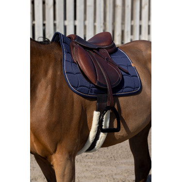 Zadeldekje Equithème Shiny Marineblauw