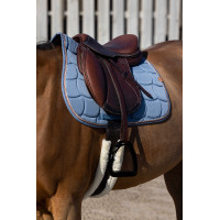 Tapis de selle Equithème Shiny Bleu