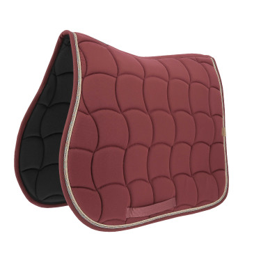 Tapis de selle Equithème Shiny Bordeaux
