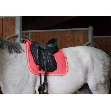 Tapis de selle Equithème Softy Framboise Rouge