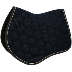 Tapis de selle Equithème Quadri Bleu marine