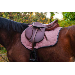 Tapis de selle Equithème Quadri Rose