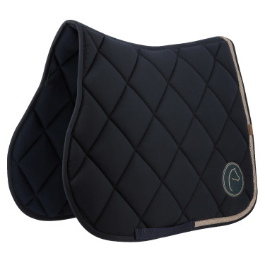 Tapis de selle Equithème Badge 2.0 Bleu marine