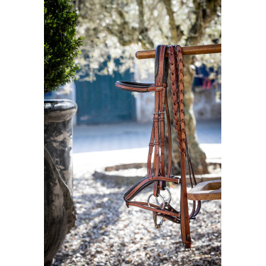 Rênes tressées Pénélope US Noisette Marron Rênes tressées Pénélope US Noisette Marron