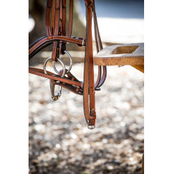 Rênes tressées Pénélope US Noisette Marron Rênes tressées Pénélope US Noisette Marron