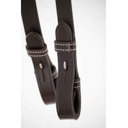 Rênes Pénélope Howlett cuir Havane Marron